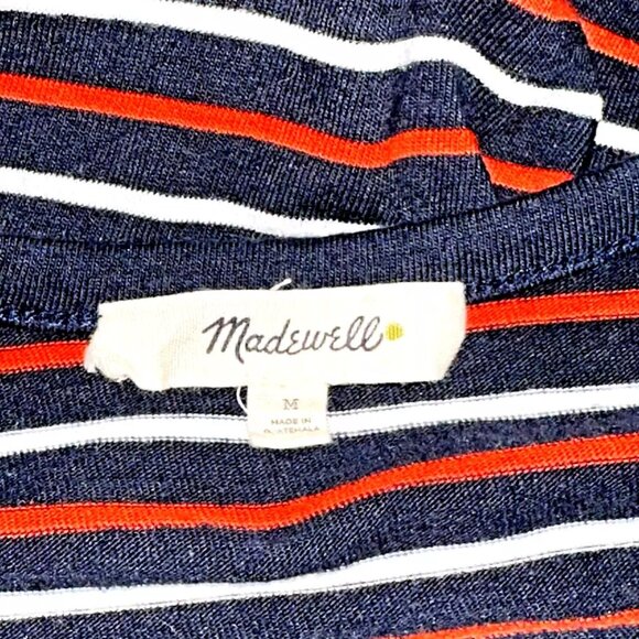 Madewell Highpoint Red, White, Blue Franklin Stripe Tank Dress Swing Trapeze M - Picture 6 of 8
